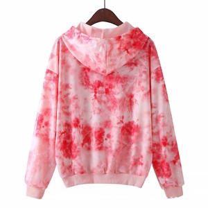 Sudadera con capucha con estampado de fotos en 3D de talla grande para mujer, sublimación gráfica personalizada, poliéster en blanco con logotipo frontal, diseño lavado con ácido - Product Image 3