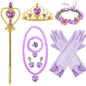 Disfraz de Rapunzel para Niña, Traje de Spandex con Vestido para Fiestas Infantiles - Product Image 4