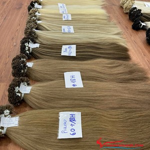 VENTE FLASH Prix de gros Double pointe plate étirée Extension de cheveux humains vietnamiens Remy Karetin pointe plate distributeur de cheveux - Product Image 6