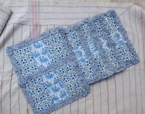 Haute qualité main bloc imprimé tissu matelassé thé caboteur ensemble avec passepoil tapis maison et Restaurant Table accessoires tapis - Product Image 3