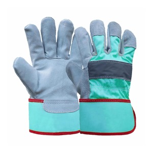 Vente en gros Protection Construction Industry Rigger Gants de travail en cuir de sécurité blancs - Product Image 1