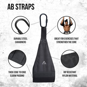 Correas Abdominales para Barra de Dominadas y Desarrollo Muscular Abdominal, Resistentes a Desgarros y Acolchadas, Soporte para Brazos para Entrenamiento Abdominal, Correas Abdominales - Product Image 2
