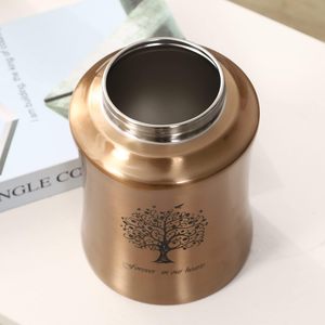 Urnas de árbol de la vida para cenizas humanas-Urnas de cremación para adultos para funeral, entierro o hogar-Cruz (160 pulgadas cúbicas de oro (árbol) - Product Image 5