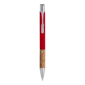 Penna Promozionale Personalizzata in Alluminio con Tappo in Sughero - Product Image 3