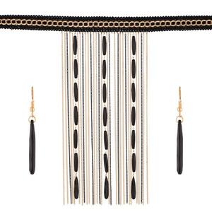 เครื่องประดับชุดเครื่องประดับที่ดีชุบทองหลายวางโซ่ Choker สร้อยคอ1111238 - Product Image 1