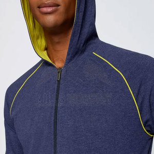 Sweat à capuche en polaire uni pour homme, design personnalisé 2024, polyester et coton de haute qualité, vente en gros, chaud pour l'hiver avec logo personnalisé - Product Image 5