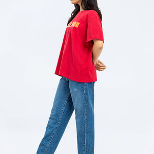 Oem nueva llegada moda mujer Camisetas deportes yoga entrenamiento de gran tamaño manga corta Mujer camiseta - Product Image 5