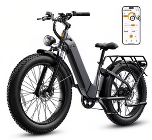 Vélo électrique Thunder avec cadre en aluminium, moteur 1500W, vitesse maximale de plus de 30 mph, autonomie de 80 miles, batterie amovible 864Wh, contrôle par application, vitesses parfaites - Product Image 1