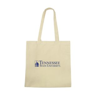 TSU Tennessee State University Bolsa de compras de algodón Negro con logotipo impreso para el campus y eventos Artículo promocional - Product Image 3