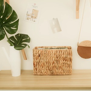 Caja de Almacenamiento Multiusos de Jacinto de Agua, Caja de Almacenamiento Hecha a Mano, Ecológica, Natural, Decoración para el Hogar, Venta al por Mayor desde Vietnam - Product Image 1