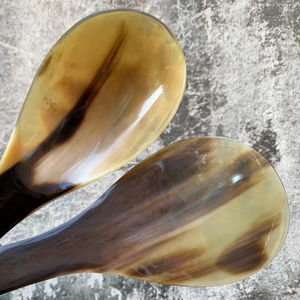 ช้อนเขาควายธรรมชาติเทคนิคขัดเงาสำหรับใช้ในครัวบ้านช้อนกาแฟอาเกตรูปสัตว์ทันสมัย - Product Image 1