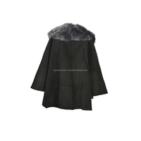 Manteau en cuir de mouton gris anthracite OEM 2026, très demandé, pour femme, sur mesure, haute qualité, grande taille, mode hiver, manteaux chauffants