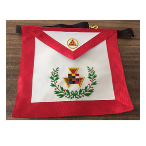 Past Master Masonic <b>White</b> Synthetic Leather Apron <b>White</b> and Blue Medium AND ALL SIZES AVAILABLE AND HANDMADE EMBRIEDED - Product Image 4