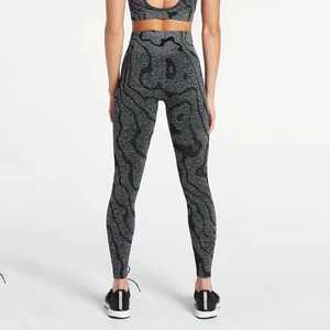Entraînement imprimé taille haute élastique pantalon de course extensible dans les quatre sens Push up Hip Gym Fitness Leggings - Product Image 6