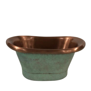 Venta al por mayor de lujo sólido hecho a mano de latón puro independiente bañera de pie niquelado cobre bañera de latón por fabricante indio - Product Image 6