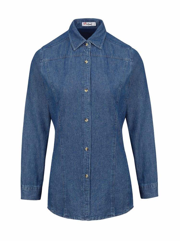 Long Sleeve Denim Shirt Female