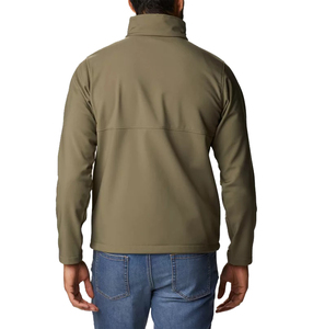 Chaqueta Softshell de invierno para hombre de diseño personalizado de poliéster reflectante de alta calidad a prueba de viento transpirable con cuello levantado High Street - Product Image 5