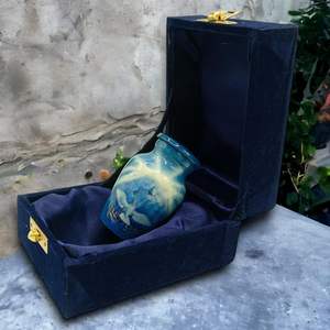 Small <b>Urns</b> <b>Mini</b> Cremation <b>Urn</b> in Green & Black Funeral <b>Urn</b> <b>for</b> Pet or Human <b>Ashes</b> <b>for</b> Memories Miniature - Product Image 6
