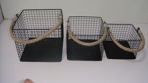 Panier à fruits moderne en fil de fer |   Bol à pain décoratif en métal |   Panier de rangement pour légumes minimaliste nordique pour le comptoir de cuisine - Product Image 5