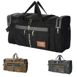 Sac de voyage grande capacité, pratique et portable, pour l'extérieur, avec fermeture éclair, en tissu Oxford et doublure en polyester - Product Image 1