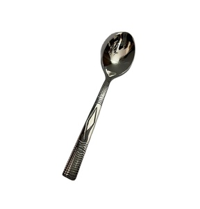 Cuchara de servicio de acero inoxidable de Metal de diseño elegante, cucharas de servidor o ensalada de alta calidad, herramientas útiles para el hogar, hotel y restaurante - Product Image 1