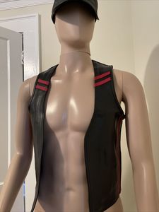 Voni Wear Hombres 2022 Casual Ropa exterior Lona Chaleco de cuero de vaca Chaleco Transpirable Secado rápido Ecológico para la temporada de otoño - Product Image 3