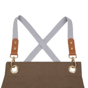 ผ้ากันเปื้อนผ้าใบกันน้ำสำหรับเชฟชุดยูนิฟอร์มร้านอาหารโรงแรมตามสั่งสำหรับพนักงานที่มีสี/ขนาด/โลโก้ออกแบบได้ทุกเพศ - Product Image 2