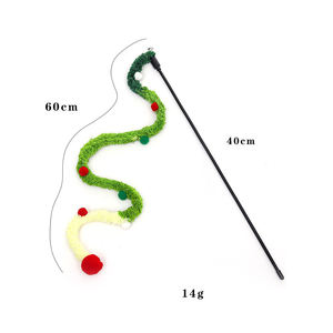 Bâtonnet interactif pour chat en peluche écologique avec clochettes sonores – Jouet pour animaux de compagnie - Product Image 2