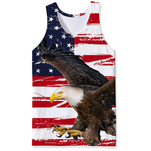 Camiseta sin mangas transpirable con estampado 3D personalizado para hombre, camiseta de gimnasio de verano de secado rápido Premium, camiseta sin mangas con estilo informal de algodón 100% - Product Image 6