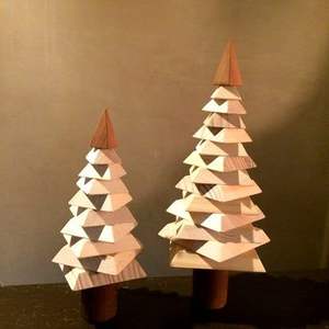 GUIDE ARBRE DE NOËL DÉCORATION ÉCOLOGIQUE CADEAU FAIT MAIN Arbre en bois ornemental fait en cerisier un arbre pour toute saison - Product Image 6