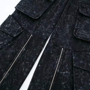 Venta al por mayor de pantalones vaqueros holgados con logotipo personalizado para mujer, pantalones transpirables lavables y de secado rápido de talla grande para mujer, pantalones transpirables OEM - Product Image 5