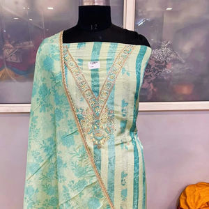 ชุดสูทผ้าไหมออร์แกนซ่าผ้าไหมแบบไร้ตะเข็บดีไซน์ทันสมัยสำหรับผู้หญิงชุดปาร์ตี้งานแต่งงานแบบชาวปากีสถานปักด้วยมือหมายเลขแฟนซี - Product Image 1