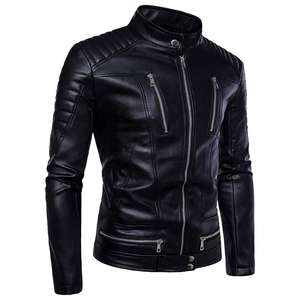 Blouson de motard en cuir noir personnalisé pour homme, veste de moto en cuir véritable, vêtement d'extérieur premium style Cafe Racer, classique, haute couture - Product Image 3