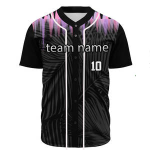 Maillot d'entraînement personnalisable pour homme, haute performance, nouveau style, maillot de baseball par sublimation, grande taille, imprimé de bonne qualité - Product Image 5