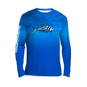 Venta al por mayor OEM logotipo personalizado de secado rápido hombres pesca camisas de manga larga UV pesca camisas personalizadas de alta calidad impresión por sublimación - Product Image 6