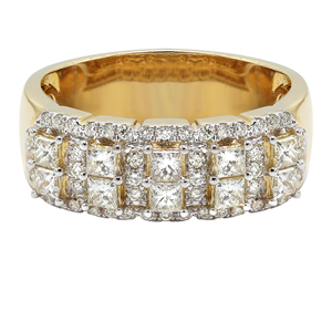 แหวนเพชรโมอิส925เงินแท้สไตล์ฮิปฮอปใส่ได้ทั้งชายและหญิงประดับเพชรราคาดีที่สุดชุบทอง - Product Image 1