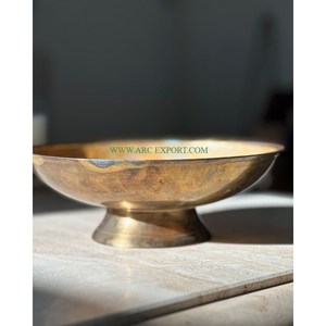 Vajilla de latón puro de diseño Vintage, cuencos para servir alimentos, utensilios de cocina y hogar de gran tamaño de calidad superior, suministros de herramientas - Product Image 5