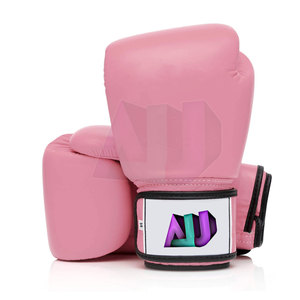 Guantes de Boxeo de Cuero en Oferta, con Logotipo Personalizado, Cómodos, Transpirables, que Absorben la Humedad, Ligeros, con Cierre de Gancho y Bucle - Product Image 1