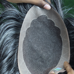 Prothèse capillaire intelligente pour hommes, cheveux Remy européens, styles Kinky Straight et Deep Water Wave, base PU intégrale, texture 28mm - Product Image 1