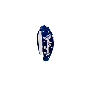 Bandeau pour femme 2026 fait main, personnalisé, perlé, en pur crêpe, écologique, avec éléments brodés, accessoire de jour de match style stade, impressionnant - Product Image 6