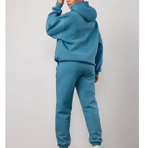 Survêtement et ensembles de survêtement pour femmes avec logo personnalisé 2025, vente en gros de sweats à capuche et de sweat-shirts unisexes, jogging en coton lourd - Product Image 2