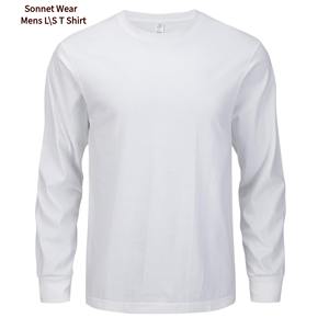 T-shirt à manches longues uni pour homme - Product Image 1