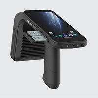 Terminal RFID UHF portable avec écran LCD Full HD de 5,5 pouces, basé sur Android, Wi-Fi intégré, haut-parleur intégré, publicité