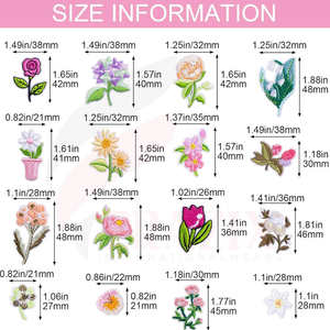 Parche bordado de tela de sarga hecho a mano de Pakistán, nuevo diseño personalizado, estilo cosido, plástico de PVC, forma de flor hecha a mano - Product Image 2