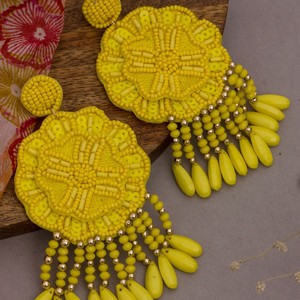 Boucles d'oreilles faites à la main avec des perles personnalisées, multi-perles, bijoux de fête pour femmes au meilleur prix, boucles d'oreilles avec des perles - Product Image 5