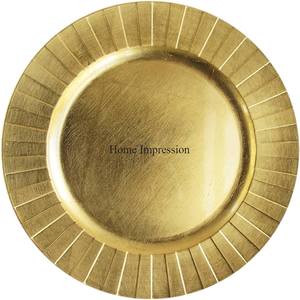 Haute gradation plaqué or Unique Designer forme ronde haute qualité vente chaude chargeur plaque fournitures au prix de gros - Product Image 5