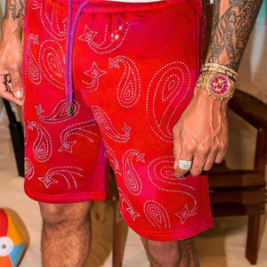 กางเกงขาสั้นผ้าแคนวาสหนาคุณภาพสูงสำหรับผู้ชาย สไตล์วินเทจ ล้างสีแบบแอซิดวอช ขอบดิบ ไซส์ใหญ่ แห้งเร็ว ใส่ได้ทั้งชายและหญิง รับทำโลโก้ OEM - Product Image 6