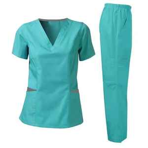 Uniforme Médico de Alta Calidad con Logotipo Personalizado, Uniforme de Enfermera al por Mayor, Blusa Elástica de Manga Larga Tejida, 100% Algodón - Product Image 2
