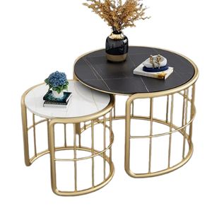 Muebles de lujo, mesa cuadrada de mármol hecha a mano, mesa anidada para Hotel y restaurante, decoración para sala de estar, mesa anidada - Product Image 2
