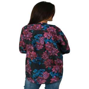 Blusa bohemia de manga larga de verano para mujer, estilo hippie con estampado de bloques, camisa informal ligera - Product Image 5